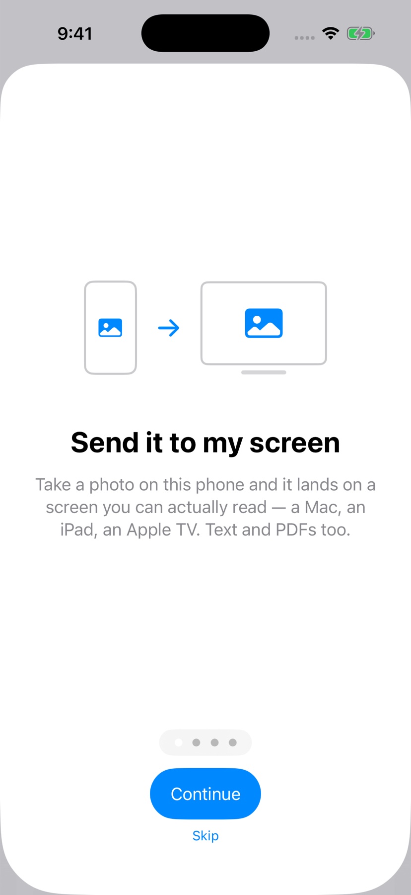 Take a photo on your phone and it lands on a bigger screen